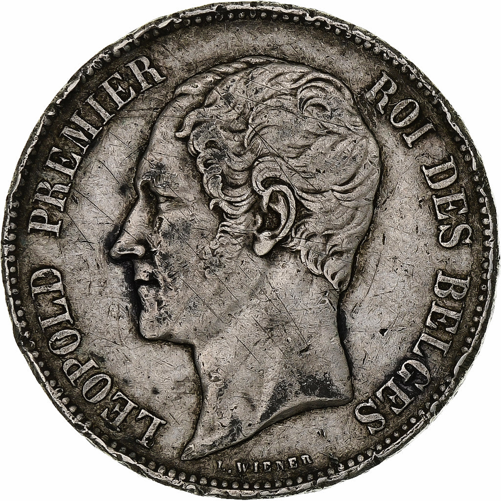 Belgium, Leopold I, 5 Francs, 5 Frank, 1865, Silver, F(12-15), KM:17