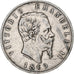 Italy, Vittorio Emanuele II, 5 Lire, 1869, Milan, Silver, VF(20-25), KM:8.3