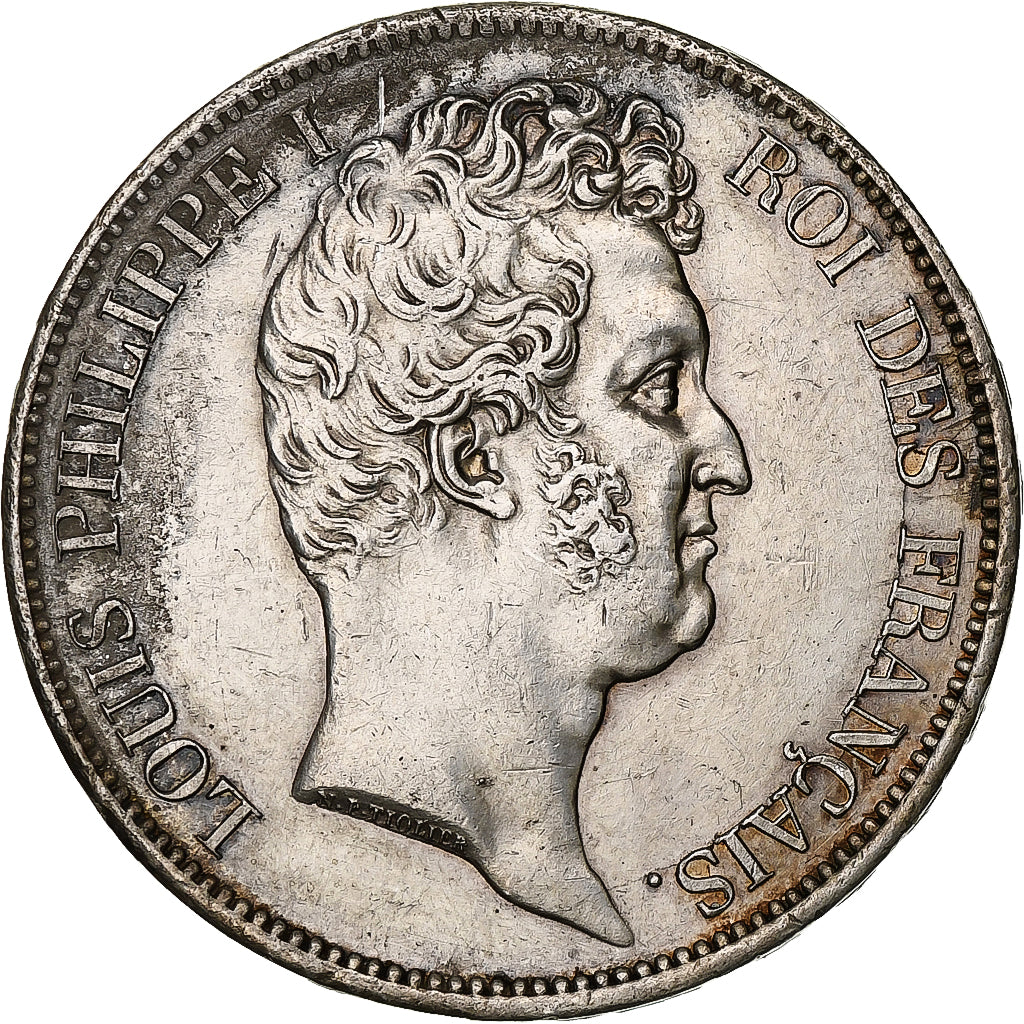 France, 5 Francs, Louis-Philippe, 1831, Paris, Silver, EF(40-45), Gadoury:676a