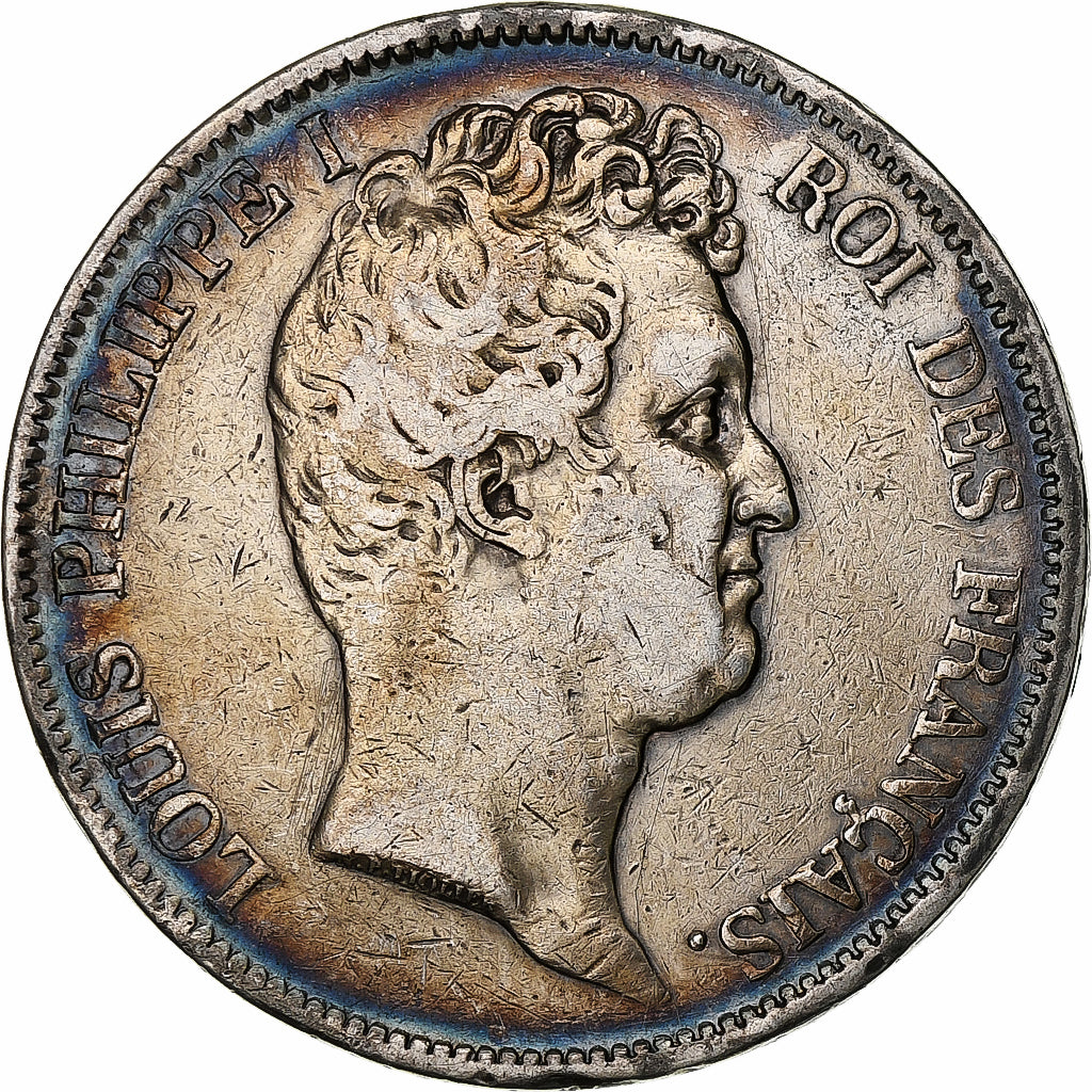 France, 5 Francs, Louis-Philippe, 1831, Paris, Silver, VF(20-25), Gadoury:676
