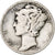 Stati Uniti, Dime, Mercury Dime, 1944, Philadelphia, Argento, MB+, KM:140