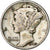 United States, Dime, Mercury Dime, 1945, Philadelphia, Silver, EF(40-45), KM:140