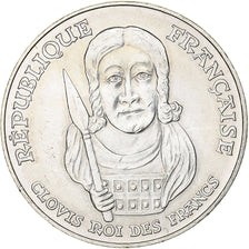 France, 100 Francs, Clovis, 1996, Silver, MS(63), Gadoury:953, KM:1180