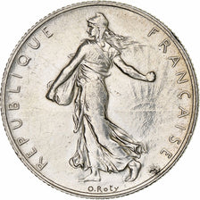 Frankrijk, 2 Francs, Semeuse, 1920, Paris, Zilver, PR, Gadoury:532, KM:845.1