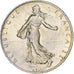 França, 2 Francs, Semeuse, 1920, Paris, Prata, MS(64), Gadoury:532, KM:845.1