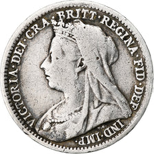 Grã-Bretanha, Victoria, 3 Pence, 1897, Prata, VF(30-35), KM:777