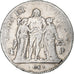 França, 5 Francs, Hercule, AN 4, Paris, Prata, F(12-15), Gadoury:563, KM:639.1