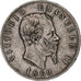 Italia, Vittorio Emanuele II, 5 Lire, 1869, Milan, Argento, MB, KM:8.3