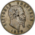 Italia, Vittorio Emanuele II, 5 Lire, 1876, Rome, Argento, MB, KM:8.4