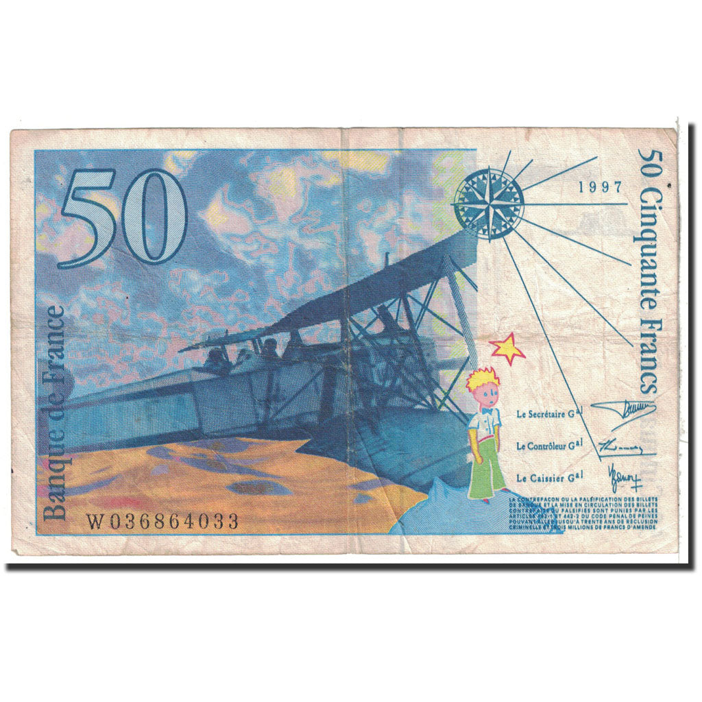 France, 50 Francs, 1997, KM:157Ad, VF(20-25), Fayette:73.4
