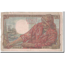 Banconote, Francia, 20 Francs, 1949, 1949-11-03, MB, Fayette:13.16, KM:100c