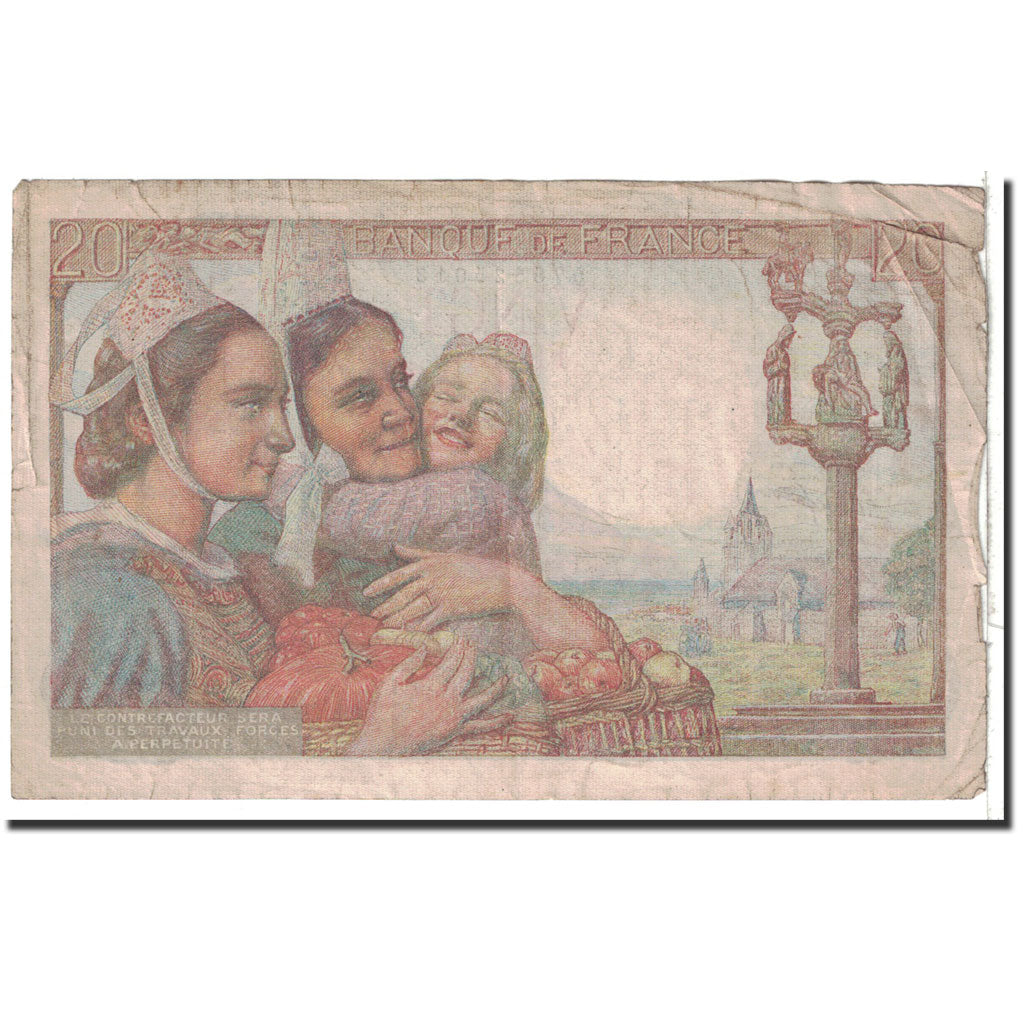Billet, France, 20 Francs, 1949, 1949-11-03, TB, Fayette:13.16, KM:100c