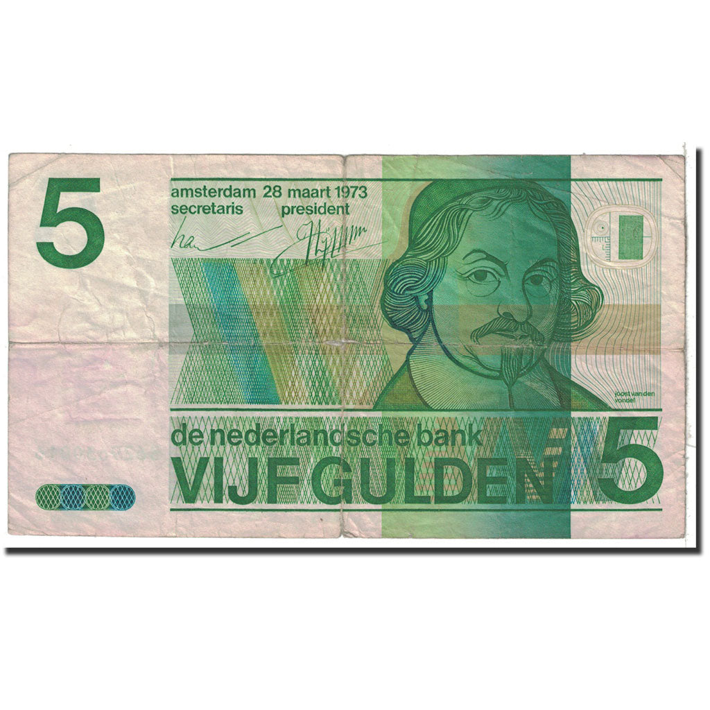 Banknote, Netherlands, 5 Gulden, 1973, 1973-03-28, KM:95a, VF(20-25)