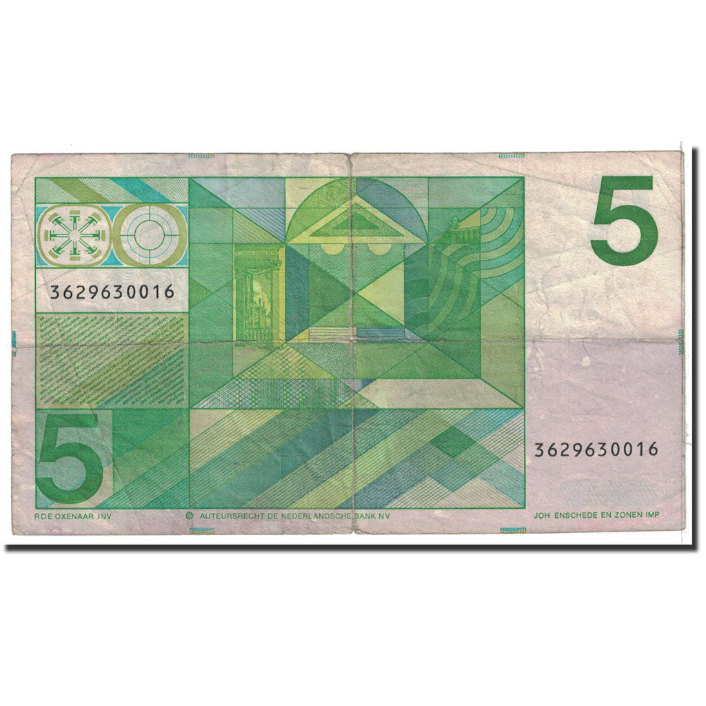 Banknote, Netherlands, 5 Gulden, 1973, 1973-03-28, KM:95a, VF(20-25)