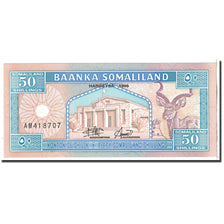 Biljet, Somaliland, 50 Shillings = 50 Shilin, 1996, Undated, KM:4b, NIEUW