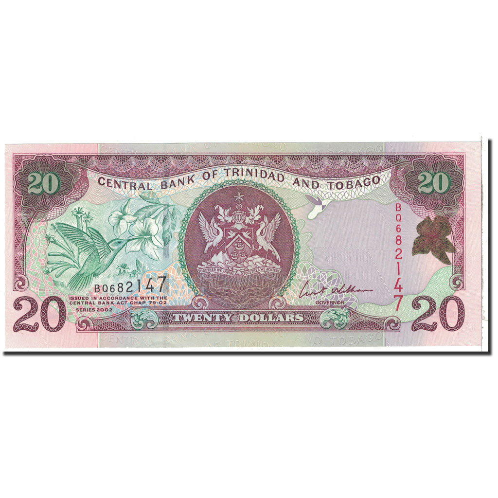 Banknote, Trinidad and Tobago, 20 Dollars, 2002, Undated, KM:44b, UNC(65-70)