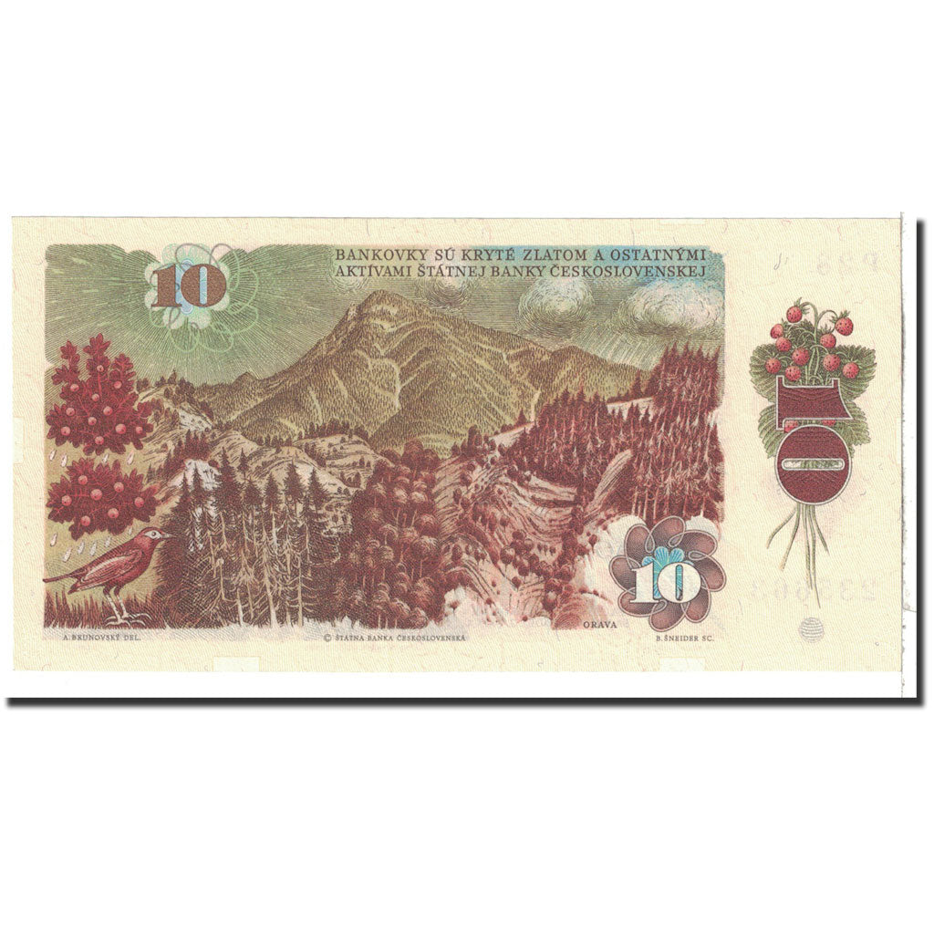 Banknote, Czechoslovakia, 10 Korun, 1986, Undated, KM:94, UNC(65-70)