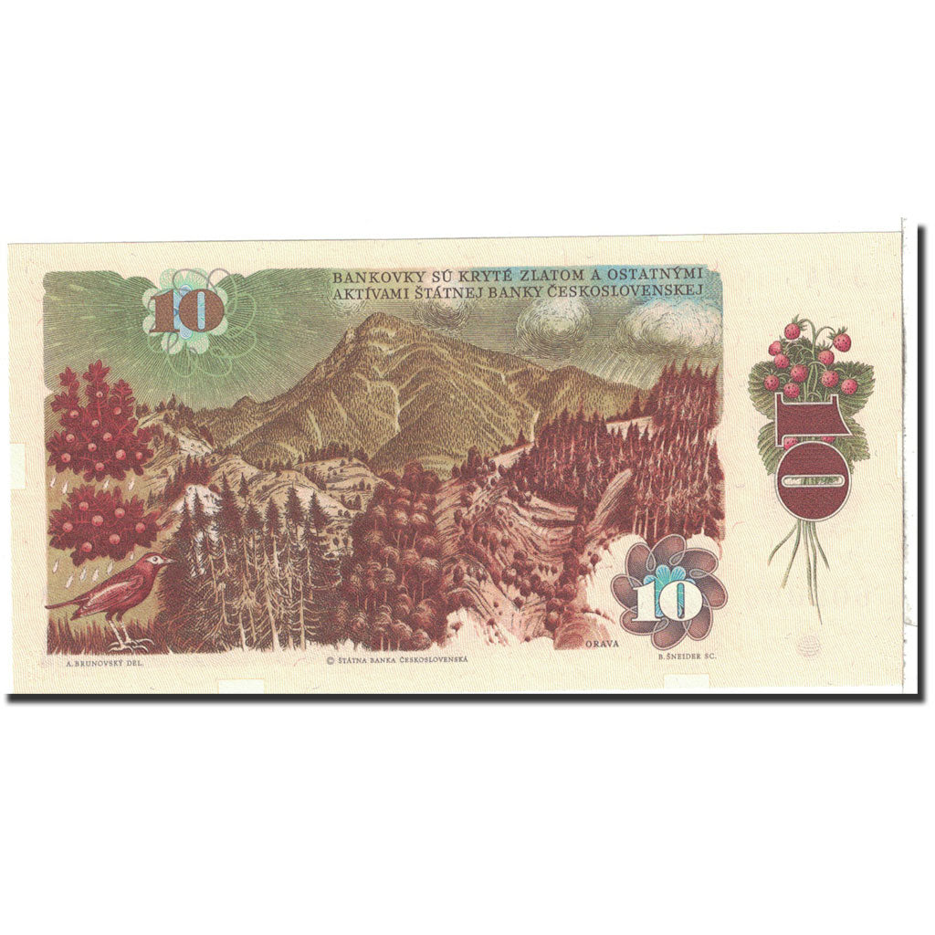 Banknote, Czechoslovakia, 10 Korun, 1986, Undated, KM:94, UNC(65-70)