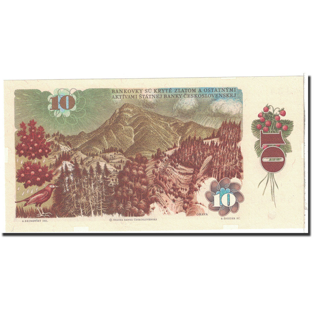 Banknote, Czechoslovakia, 10 Korun, 1986, Undated, KM:94, UNC(65-70)