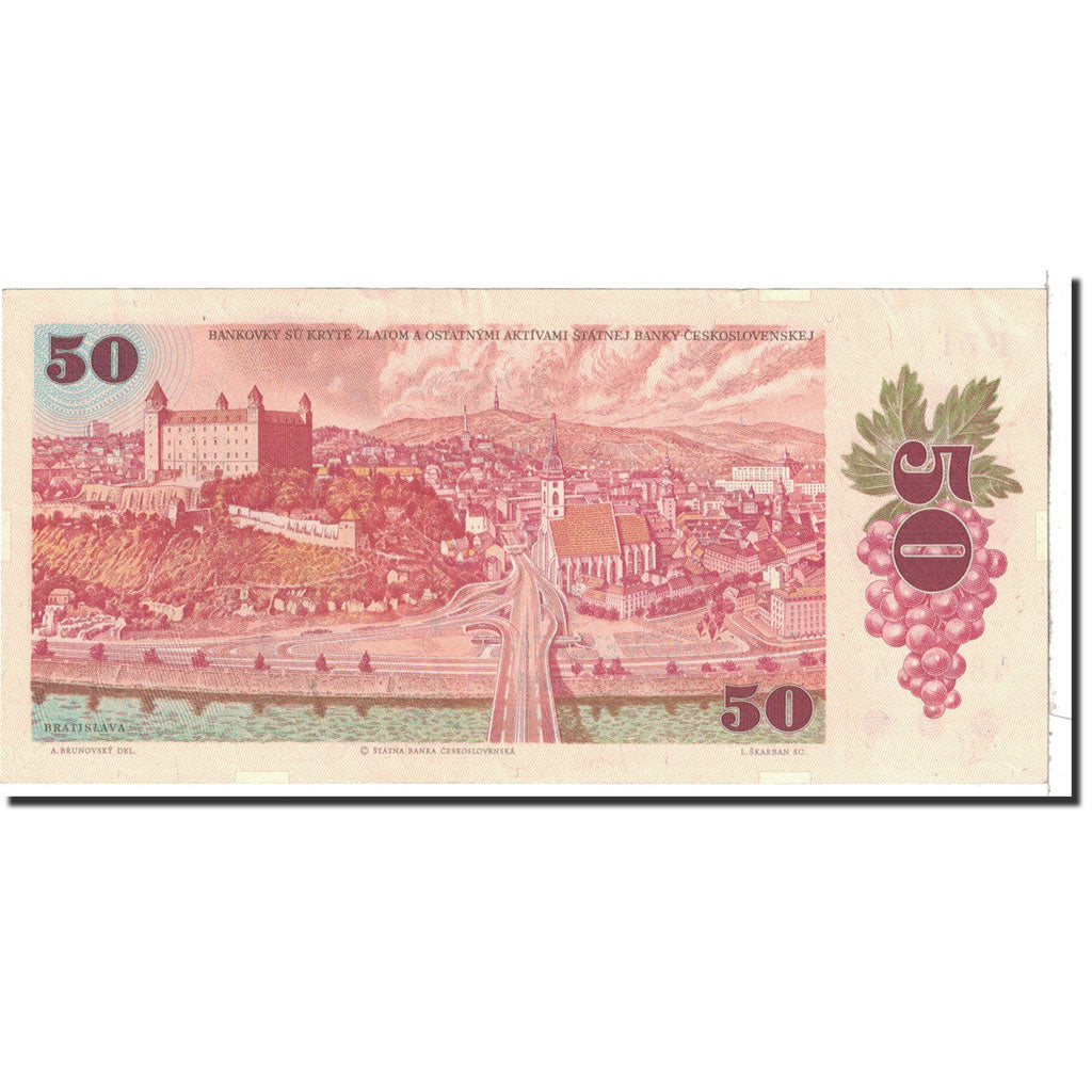 Banknote, Czechoslovakia, 50 Korun, 1987, Undated, KM:96a, UNC(63)