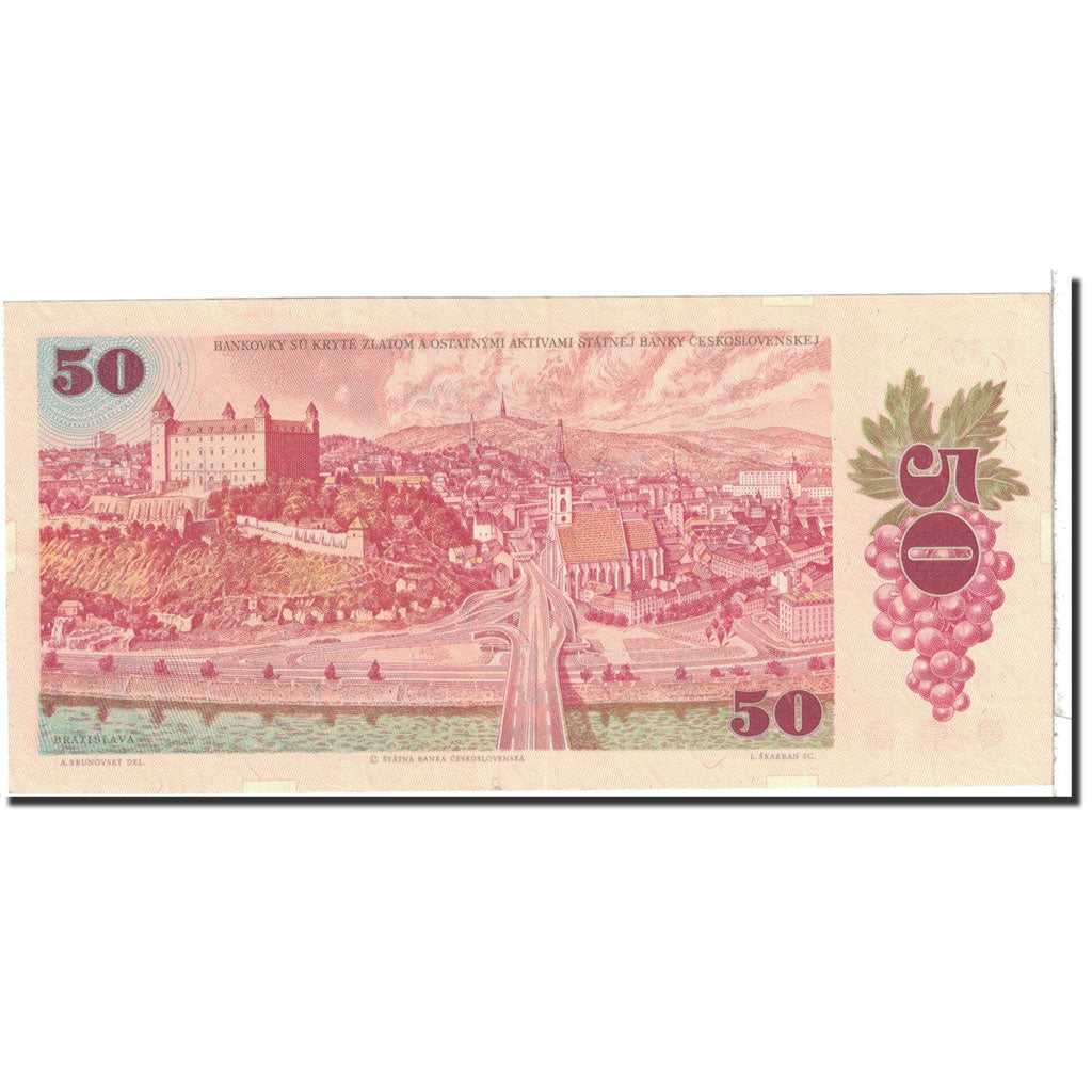 Banknote, Czechoslovakia, 50 Korun, 1987, Undated, KM:96a, UNC(65-70)