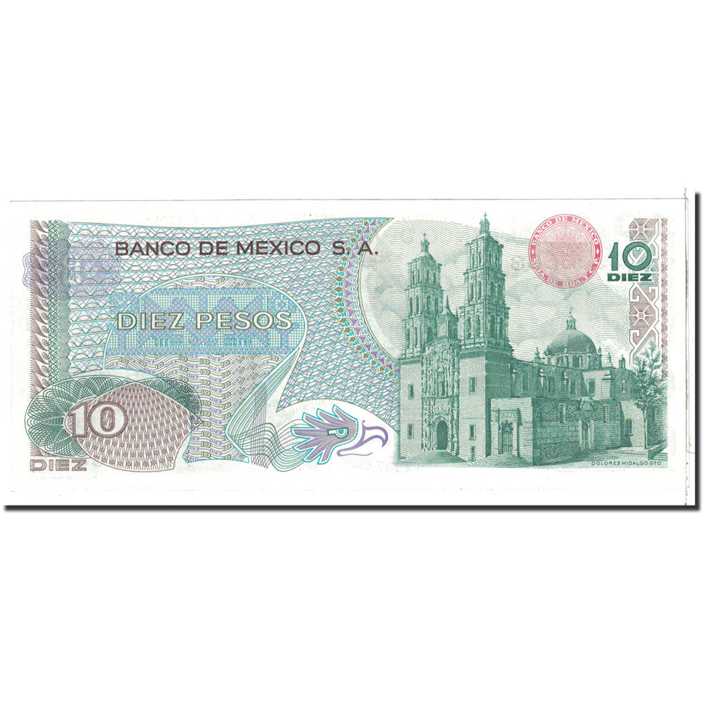 Banknote, Mexico, 10 Pesos, 1975, 1975-05-15, KM:63h, UNC(65-70)