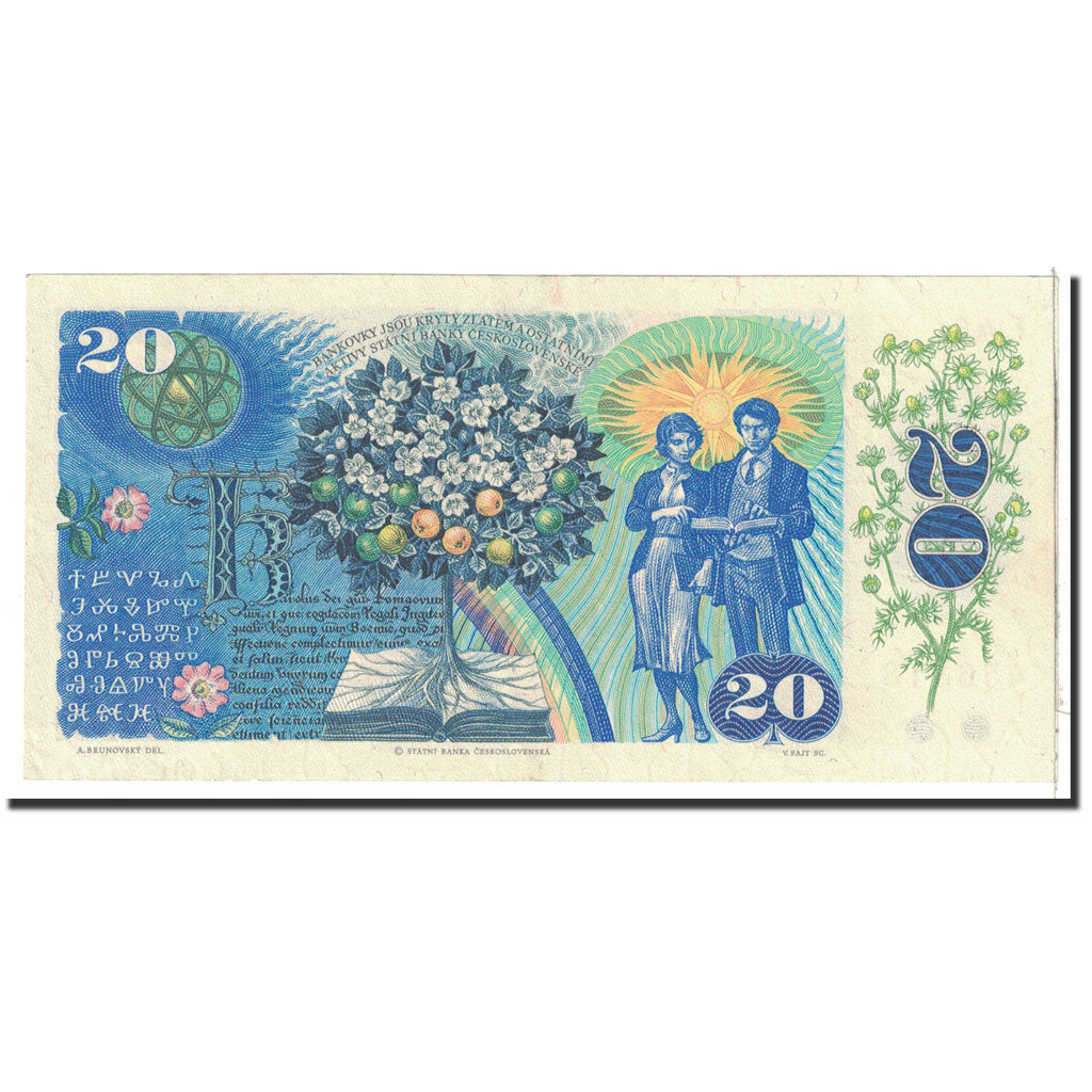 Banknote, Czechoslovakia, 20 Korun, 1988, Undated, KM:95, UNC(65-70)