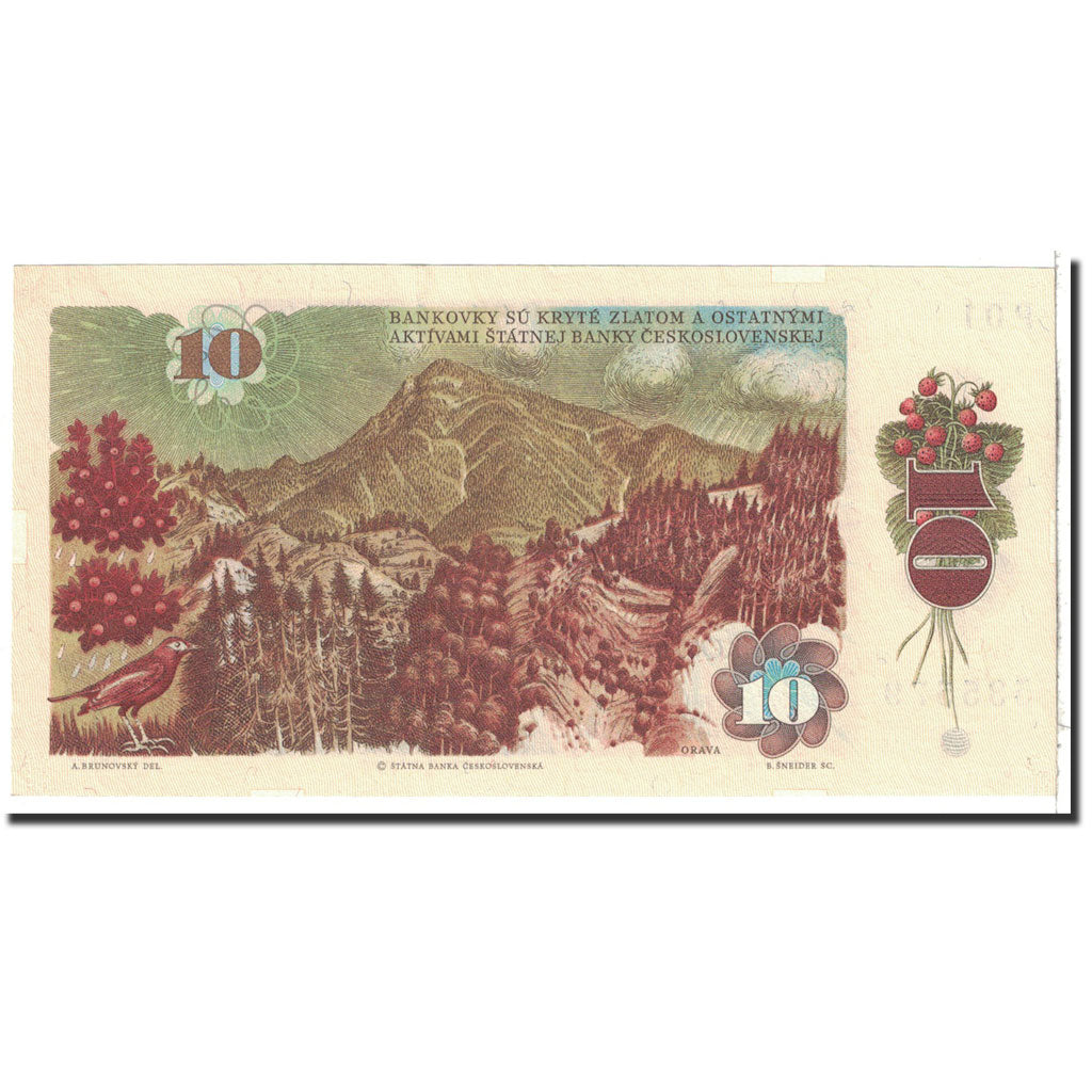 Banknote, Czechoslovakia, 10 Korun, 1986, Undated, KM:94, UNC(65-70)