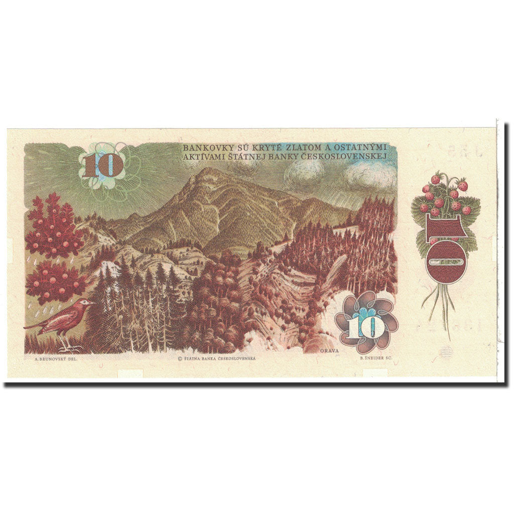 Banknote, Czechoslovakia, 10 Korun, 1986, Undated, KM:94, UNC(65-70)