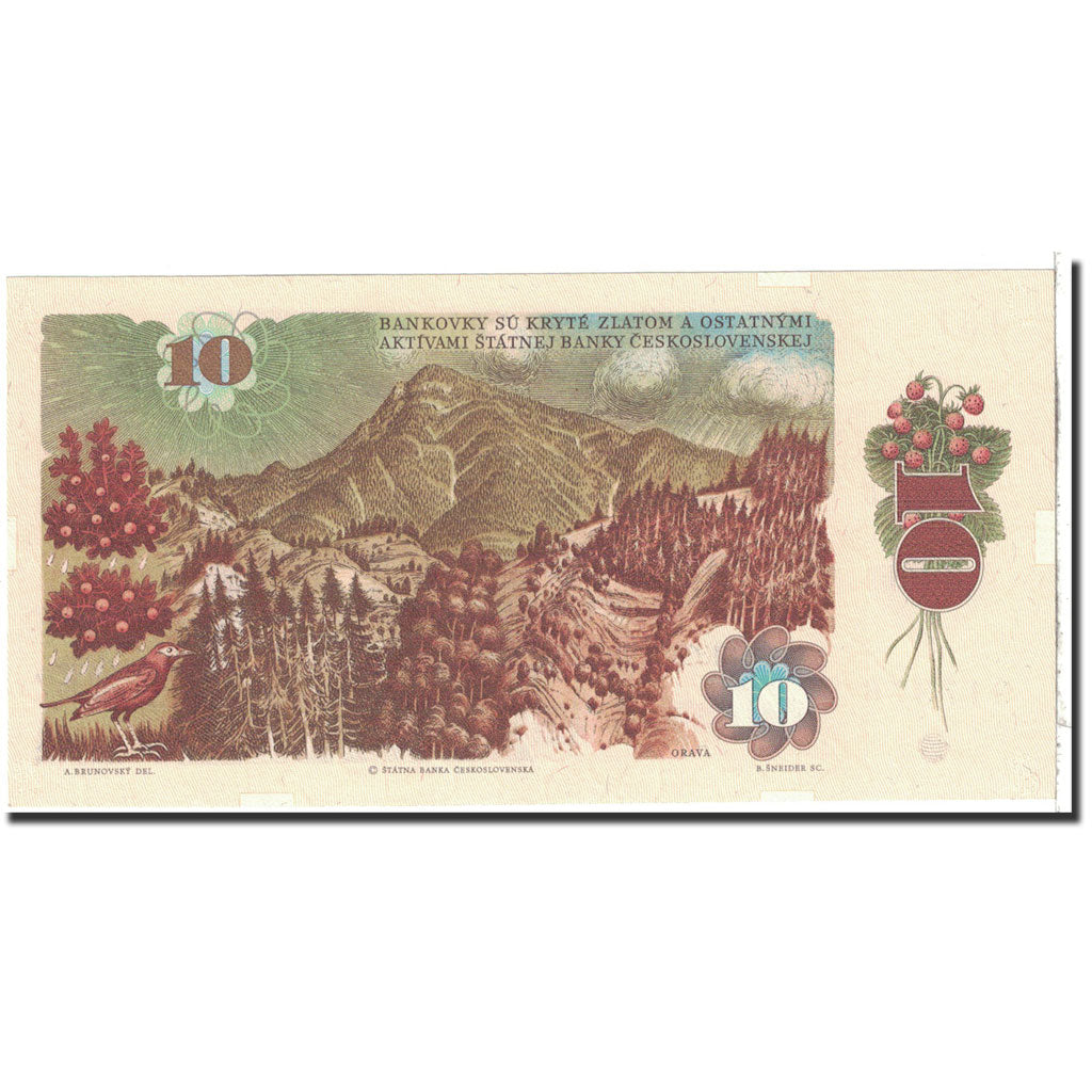 Banknote, Czechoslovakia, 10 Korun, 1986, Undated, KM:94, UNC(65-70)