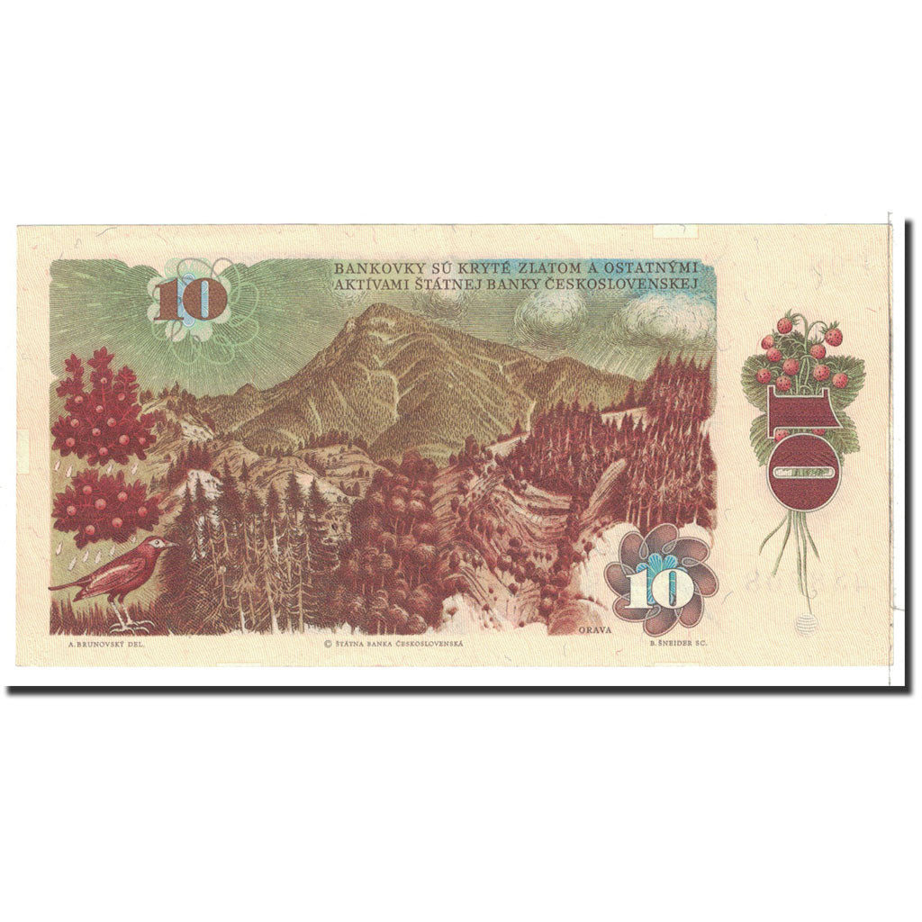 Banknote, Czechoslovakia, 10 Korun, 1986, Undated, KM:94, UNC(65-70)