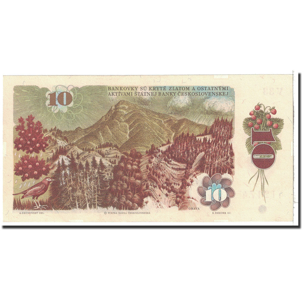 Banknote, Czechoslovakia, 10 Korun, 1986, Undated, KM:94, UNC(65-70)