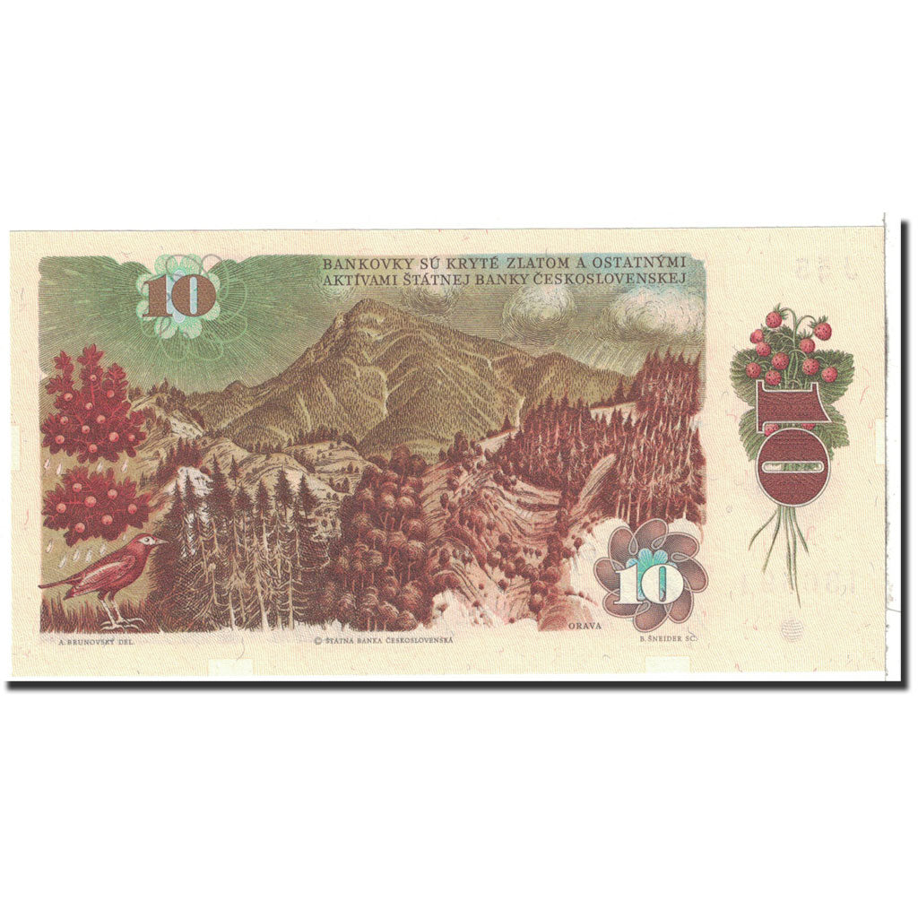 Banknote, Czechoslovakia, 10 Korun, 1986, Undated, KM:94, UNC(65-70)