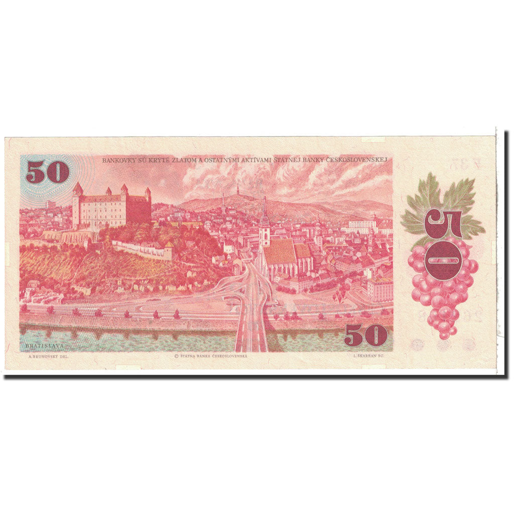 Banknote, Czechoslovakia, 50 Korun, 1987, Undated, KM:96a, UNC(65-70)