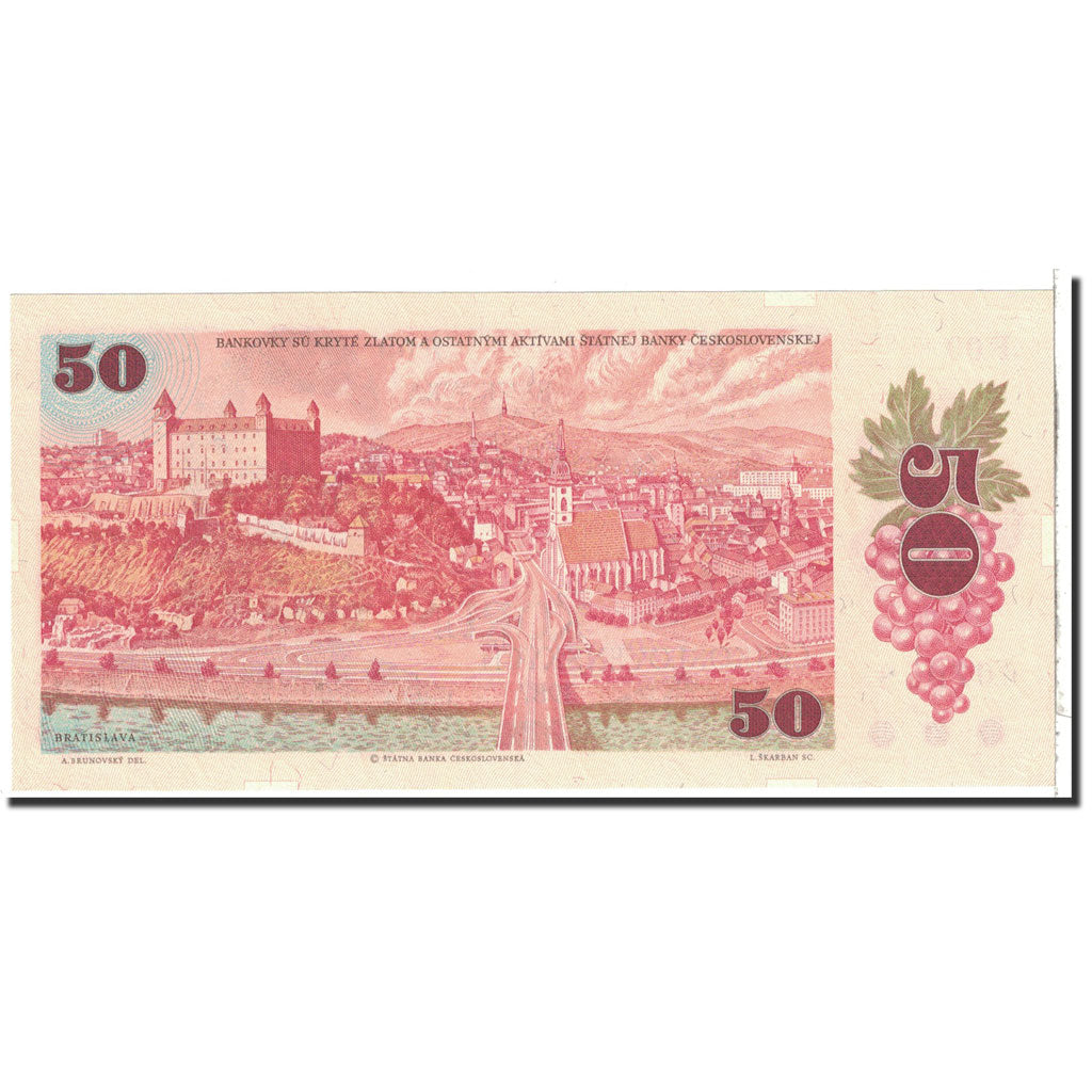 Banknote, Czechoslovakia, 50 Korun, 1987, Undated, KM:96a, UNC(65-70)