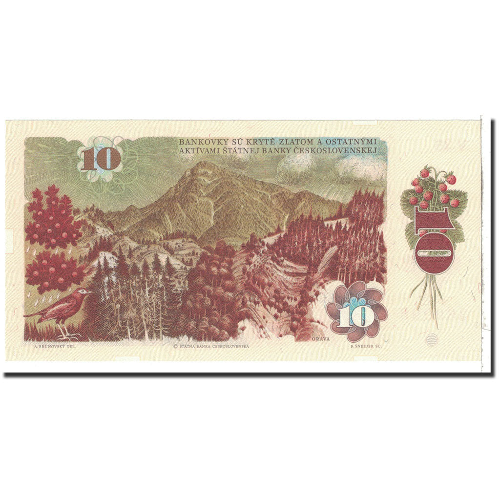 Banknote, Czechoslovakia, 10 Korun, 1986, Undated, KM:94, UNC(65-70)