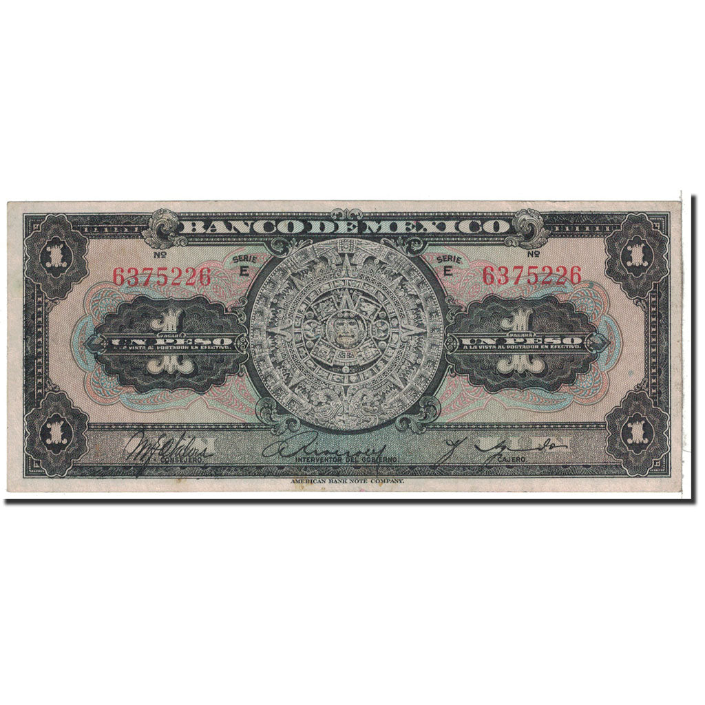 Banknote, Mexico, 1 Peso, 1954, Undated, KM:56b, EF(40-45)