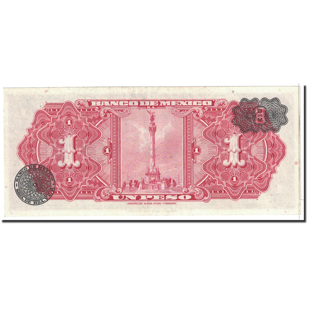 Banknote, Mexico, 1 Peso, 1954, 1984-09-08, KM:56b, UNC(65-70)