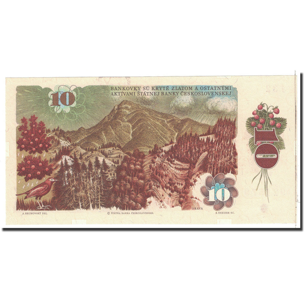 Banknote, Czechoslovakia, 10 Korun, 1986, Undated, KM:94, UNC(65-70)