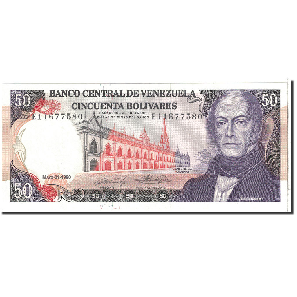 Billet, Venezuela, 50 Bolivares, 1990, 1990-05-31, KM:65c, NEUF