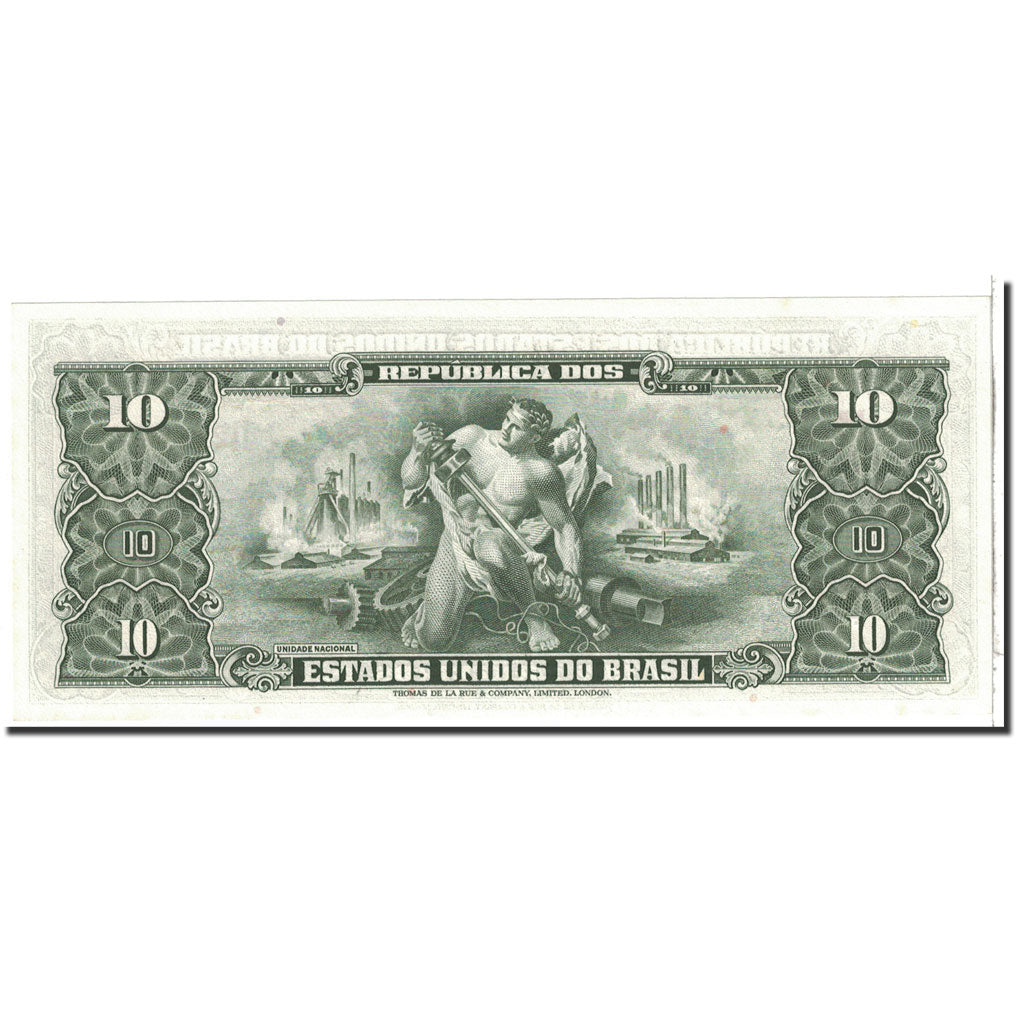 Banconote, Brasile, 10 Cruzeiros, 1962, KM:177a, Undated, FDS