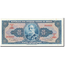Banknote, Brazil, 20 Cruzeiros, 1963, Undated, KM:168b, UNC(65-70)