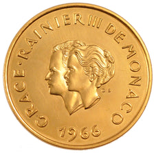 Monaco, 200 Francs, 1966, MS(60-62), Gold, Gadoury #153, 32.00