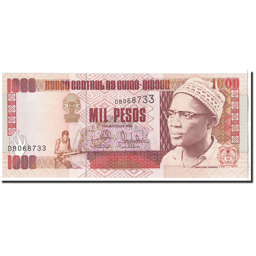 Banconote, Guinea-Bissau, 1000 Pesos, 1990, KM:13a, 1990-03-01, FDS