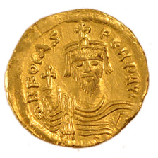 Phocas 602-610, Solidus, Constantinople, AU(55-58), Gold, Sear #620, 4.40
