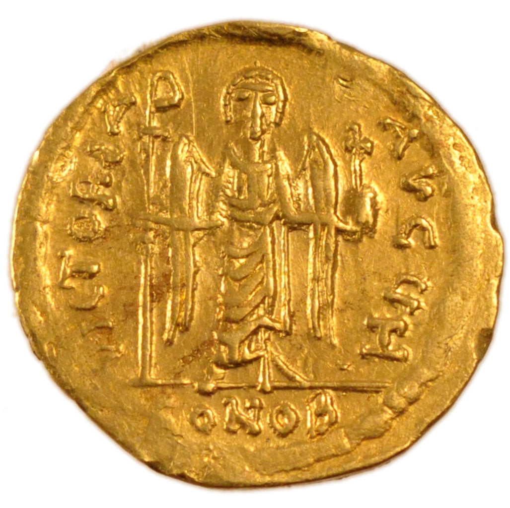 Phocas 602-610, Solidus, Constantinople, AU(55-58), Gold, Sear #620, 4.40