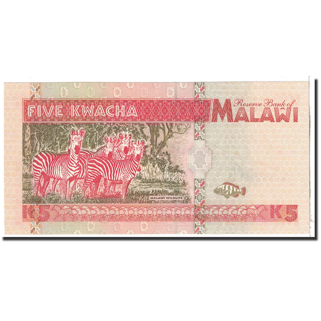 Banknote, Malawi, 5 Kwacha, 1995, 1995-06-01, KM:30, UNC(65-70)