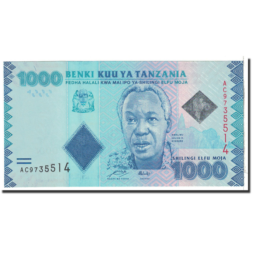 Banknote, Tanzania, 1000 Shilingi, 2010, Undated, KM:41, UNC(65-70)
