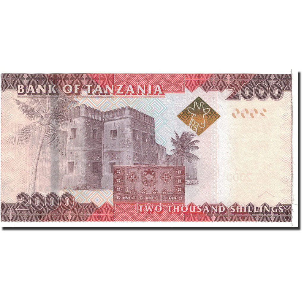 Banknote, Tanzania, 2000 Shilingi, 2010, Undated, KM:42, UNC(65-70)