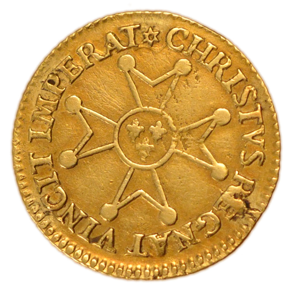 FRANCE, ½ Louis d'or à la croix du Saint-Esprit, 1/2 Louis d'or, 1719, ...